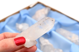 Bergkristall Doppelender Natur Flat