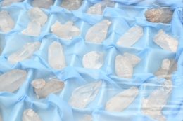 Bergkristall Doppelender Natur Flat