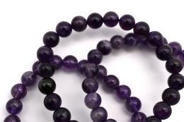 Amethyst bead bracelet 8 mm