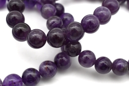Amethyst bead bracelet 8 mm
