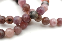 Erdbeerquarz Kugel Armband 8mm