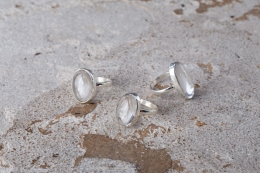 Bergkristall Ring ca. 8 - 9 g (Preis pro Gramm)