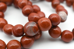 Jaspis rot Trommelstein Armband