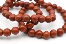 Jaspis rot Kugelarmband 8 mm