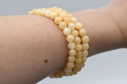 Calcit orange Kugel Armband 6 mm