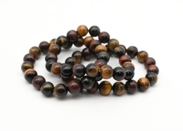 Tigerauge multi Kugel Armband 10 mm