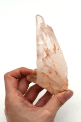 Clear Quartz Clusters with hematite