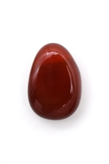 Carneol Trommelsteine flach gebohrt 5-er Set