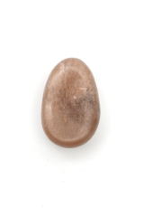 Moon Stone multi tumbled stones flat drilled 3 pieces