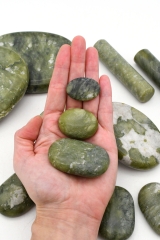 Chinesische Jade Massage Set mit Holzkiste