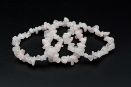 Rosenquarz Splitterarmband 5-er Set