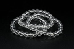 Bergkristall Kugelarmband 8mm