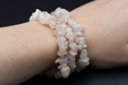 Morganit Splitter Armband 3-er Set