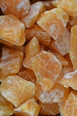 Calcit orange (ges�uert) Rohsteine