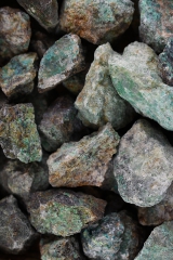 Chrysokoll in Quarz Roh