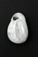 Rainbow moonstone tumbled stone flat drilled 3 pcs set