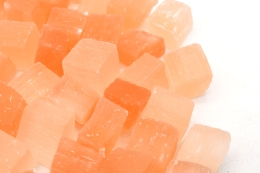 Selenit Rohst�cke orange klein