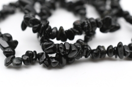 Sch�rl (schwarzer Turmalin) Splitterarmband 3-er Set