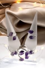 Amethyst Spitzen Ring 925er Silber