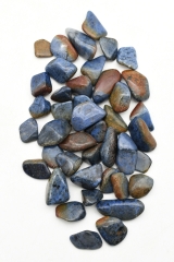 Dumortierit Trommelsteine blau/braun