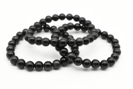 Obsidian bead bracelet 8 mm