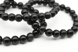 Obsidian bead bracelet 8 mm