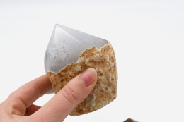 Achat Natur Spitzen halb poliert