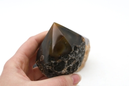 Achat Natur Spitzen halb poliert