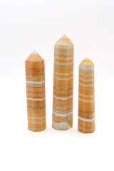 Orange calcite - aragonite points