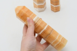 Orangen Calcit - Aragonit Spitzen