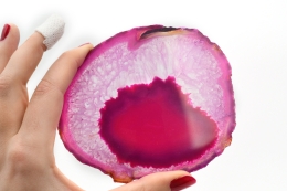 Agate Slices Pink