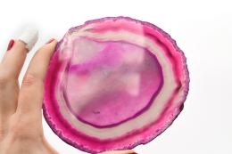 Agate Slices Pink