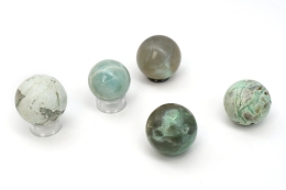 Moonstone Green (Garnierite) Spheres