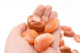 Carneol geb�ndert Trommelsteine