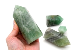 Fluorite points green Madagascar