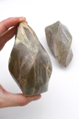 Moonstone Green (Garnierite) Flame Shape