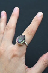 Mystic Topas Ring fact. ab 4 g