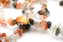 Quartz mix chips bracelet 5 pcs set