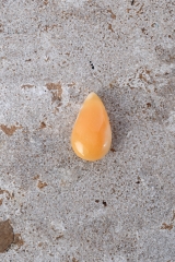 Calcit orange�Drop Shape gebohrt 5-er Set