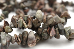 Jaspis gr�nlich Splitterarmband 5-er Set