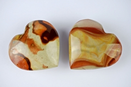 Polychrom Jaspis Herz 40 - 60 mm
