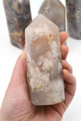 Cherry blossom chalcedony points