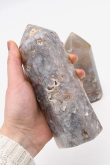 Cherry blossom chalcedony points