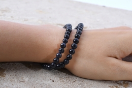 Blaufluss Kugelarmband 6 mm