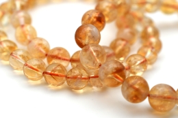 Citrin (gebrannt) Kugelarmband 7 - 10 mm