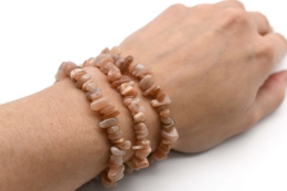 Moonstone extra chips bracelet 3 pcs set