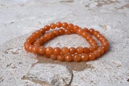 Aventurin orange Kugelarmband facettiert 6mm