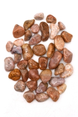 Moss agate pink tumbled stones