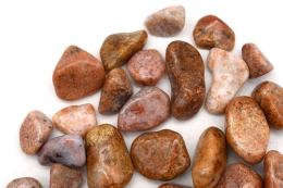 Moss agate pink tumbled stones
