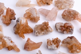 Bergkristall gelb/rot Stufen mini